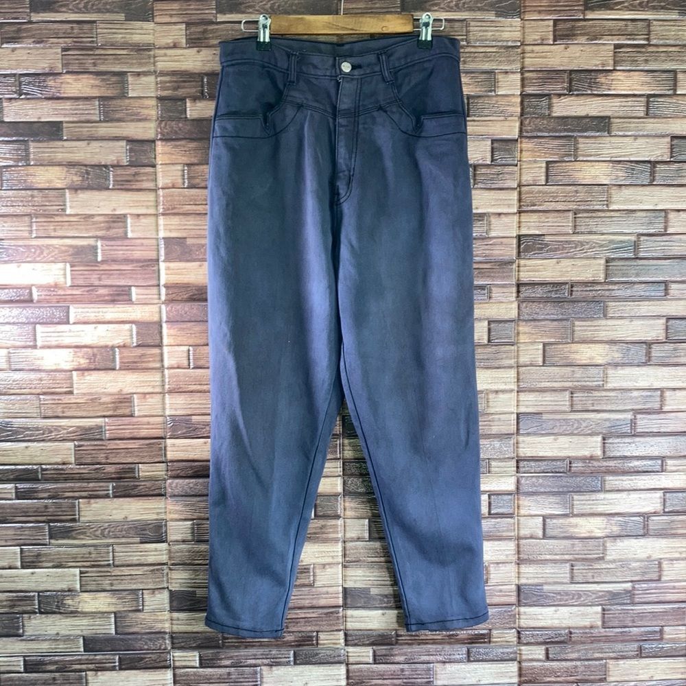 Vintage Women’s 31x27 PS Gitano Stretch Mom Bareback Gray Jeans